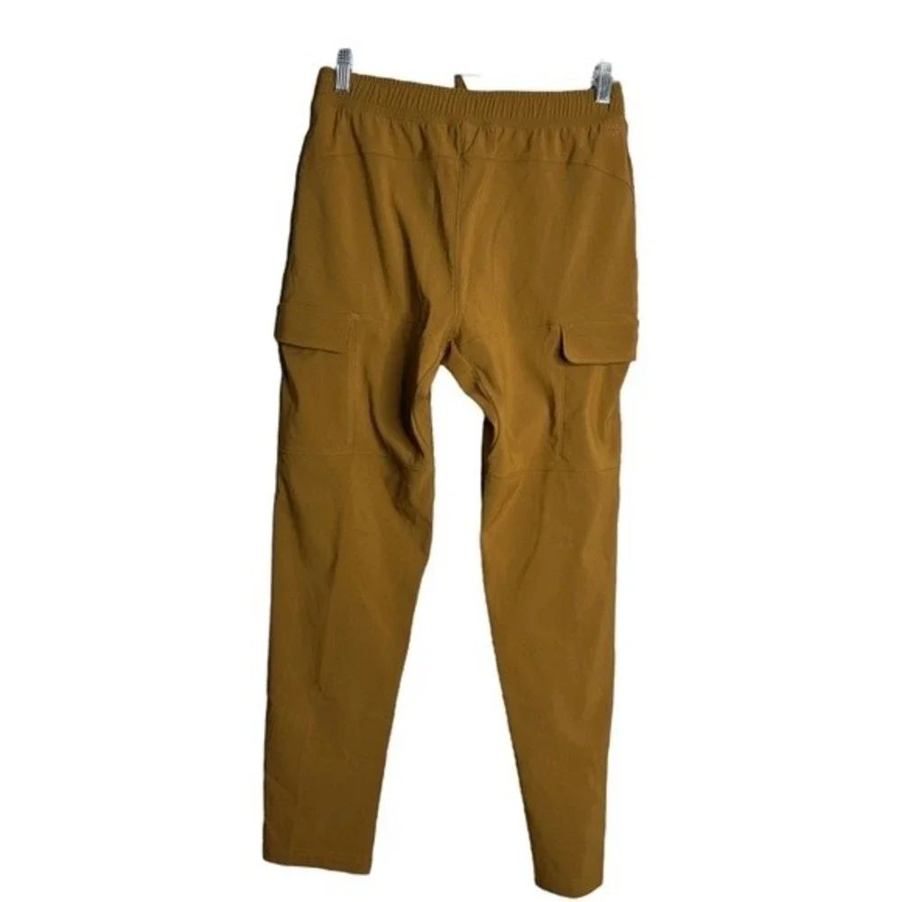 All In Motion Pants Mens‎ Small Woven Cargo Jogger Orange Yellow Butterscotch